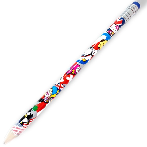 Sanrio Accessories - Sanrio Characters Jumbo Pencil Hello Kitty And Friends 2000 Vintage Rare Anime